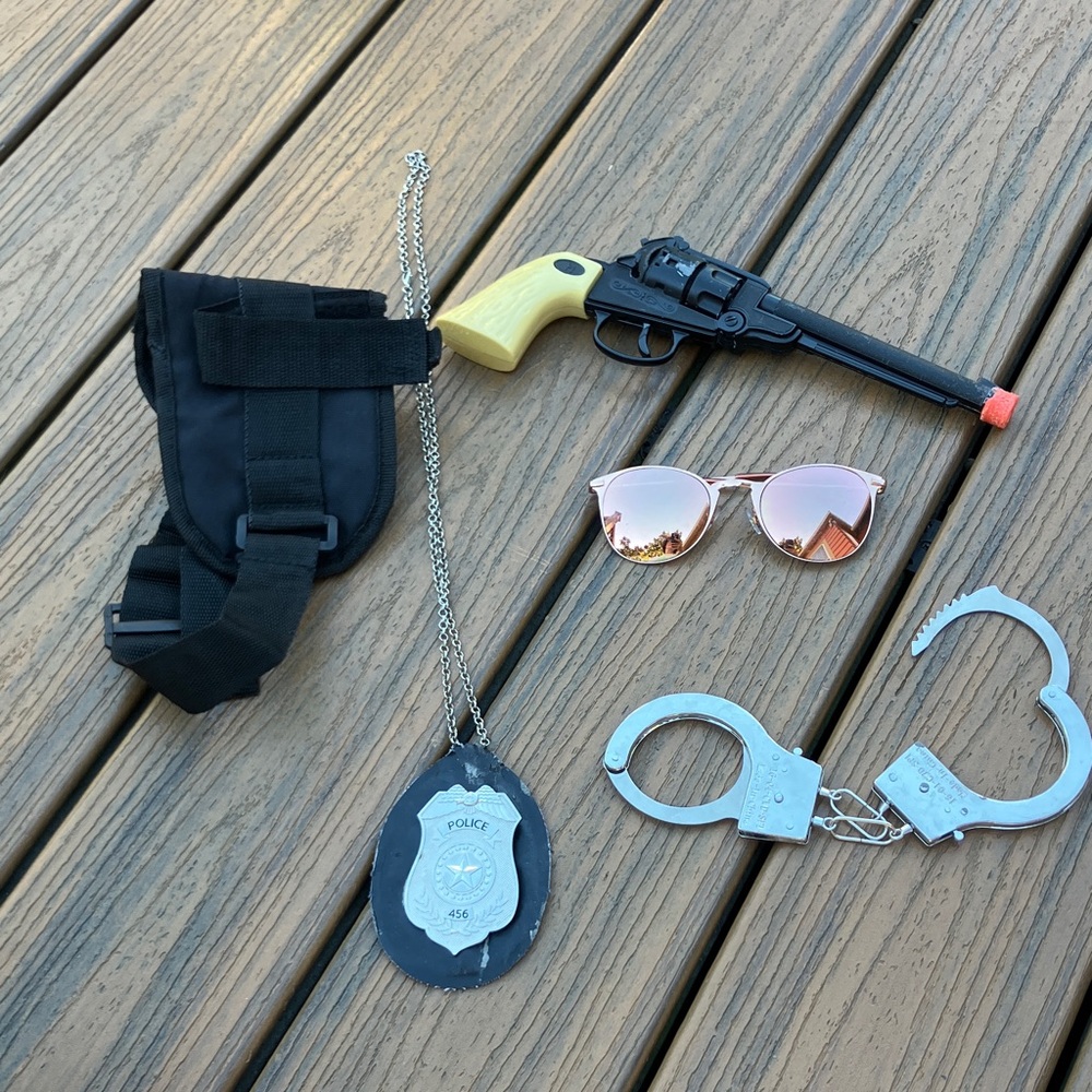 Kids Police Role Play Set with Black Holster